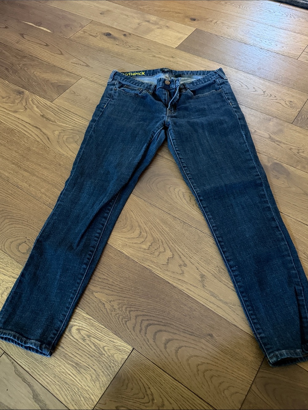 J. Crew Skinny Jeans in Dark Blue Wash